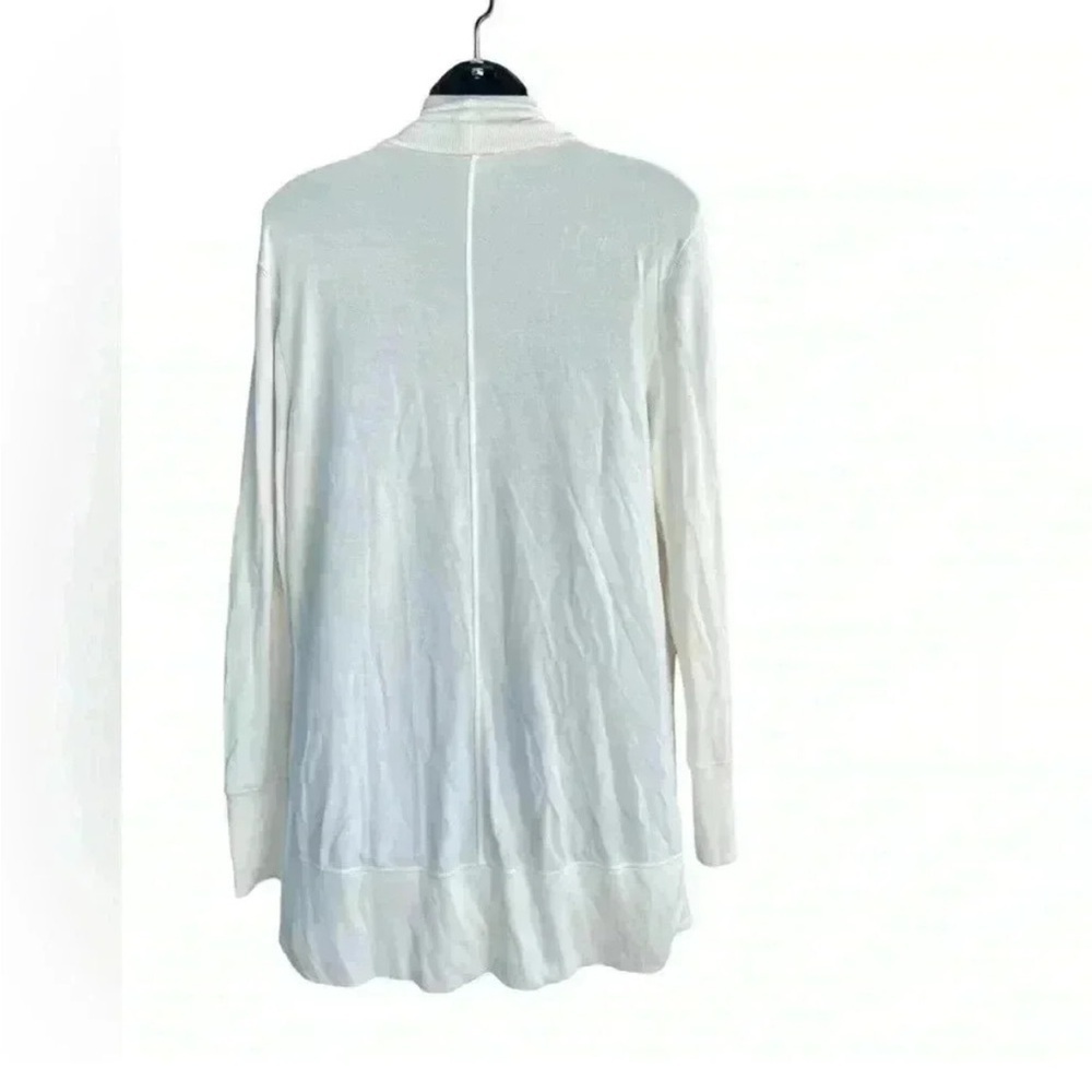 ATHLETA HEATHER cream off white POCKETS NIRVANA PRANAYAMA RESTORE WRAP CARDIGAN - Picture 9 of 13